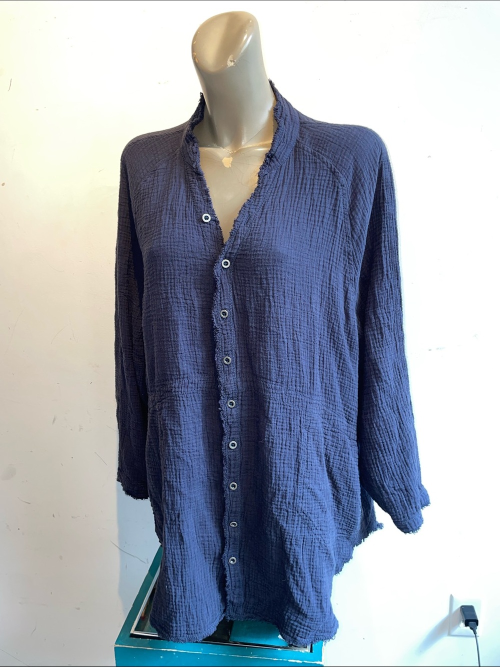We the free daydream cotton gauze top oversized - Picture 3 of 6